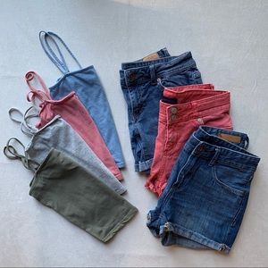 Shorts and Tank Bundle Crop Top Size XS 2 4